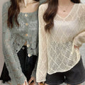 Women's Lightweight Lace- Long Sleeve Top Pack of 2 ( CRC-13)