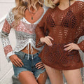 Women's Lightweight Lace- Long Sleeve Top Pack of 2 ( CRC-24)