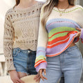 Women's Lightweight Lace- Long Sleeve Top Pack of 2 ( CRC-21)