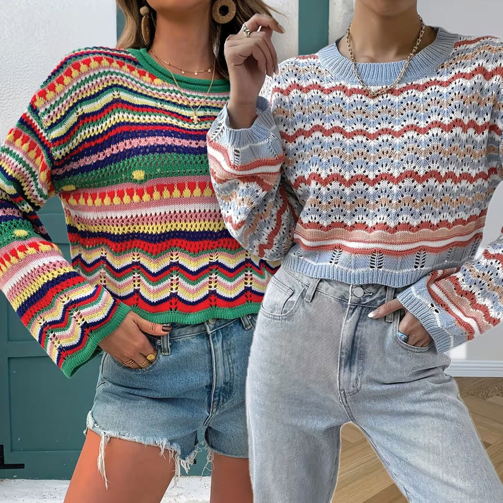 Women's Lightweight Lace- Long Sleeve Top Pack of 2 ( CRC-17)