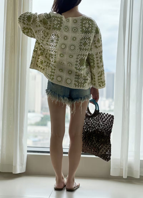 Cotton Shrugs for Women Stylish Boho Beach Embroidery Cover Up Western Layer for Tops