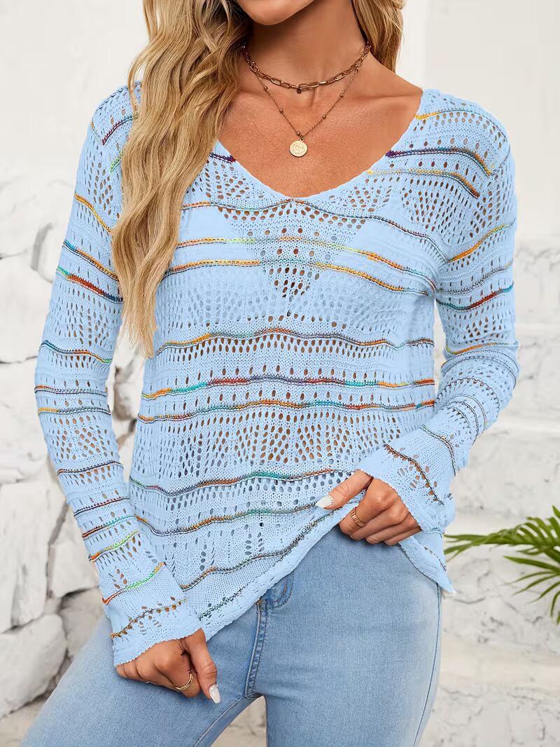 Women's Lightweight Lace- Long Sleeve Top Pack of 2 ( CRC-9)