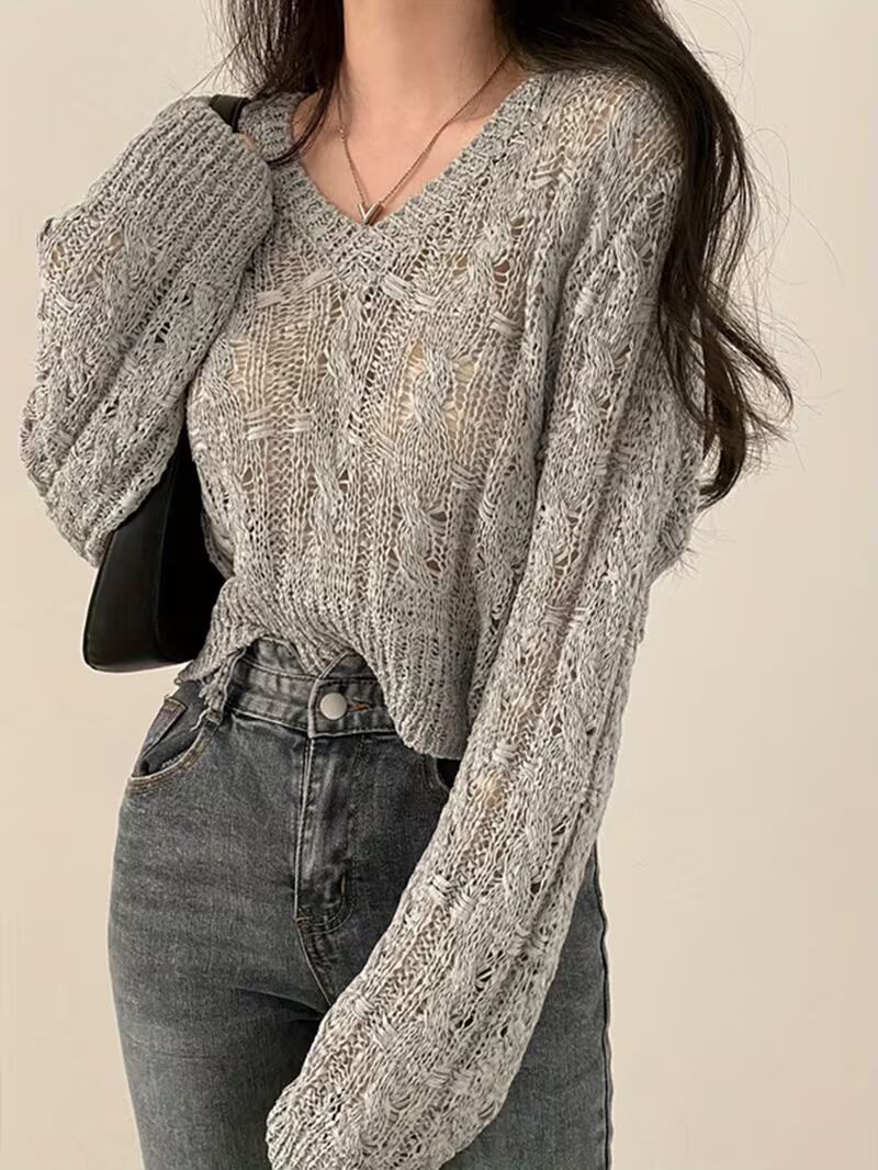 Women's Lightweight Lace- Long Sleeve Top Pack of 2 ( CRC-6)