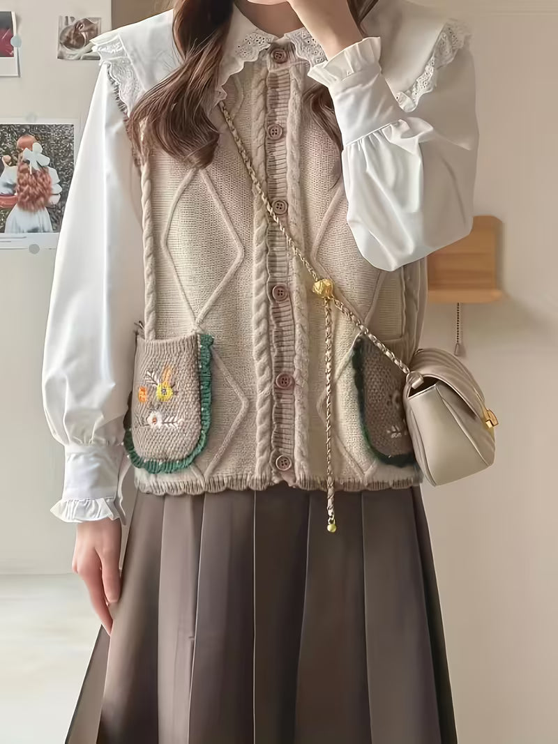 Women's Lightweight Lace- Long Sleeve Top