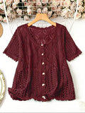 Women Designer Lace Cover Up Long Sleeve