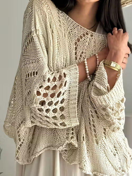 Women Luxury Lace Cover Up Long Sleeve