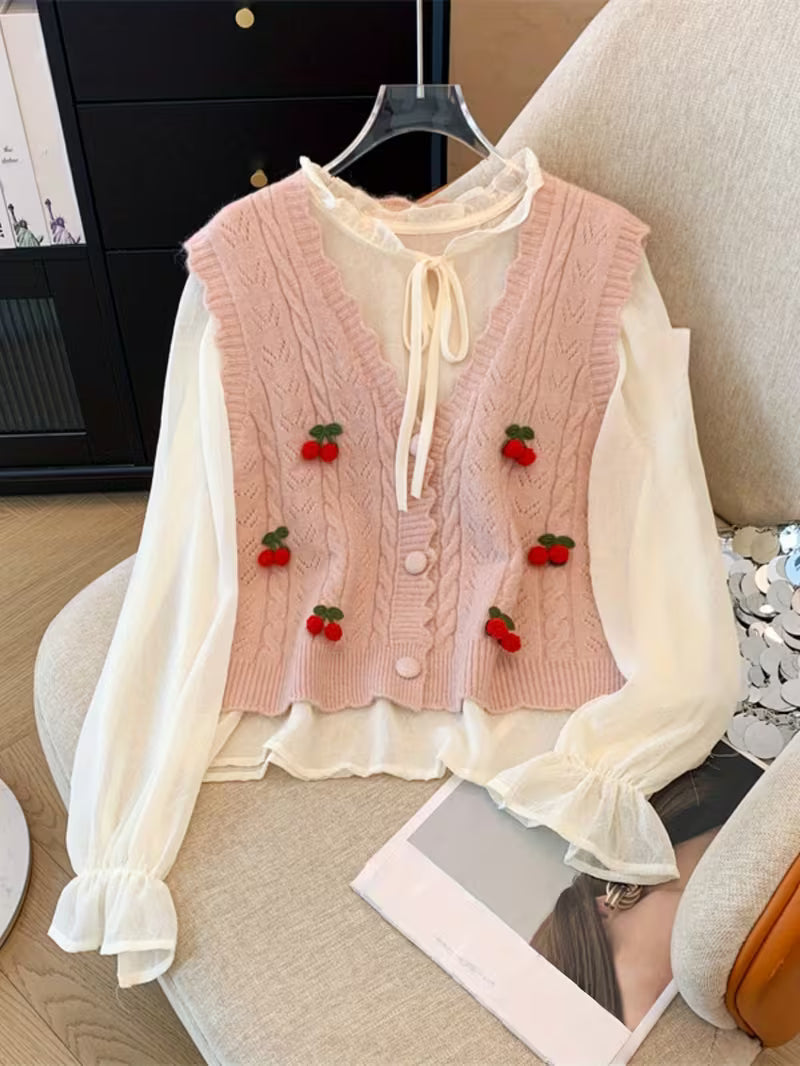 Women's Lightweight Lace- Long Sleeve Top