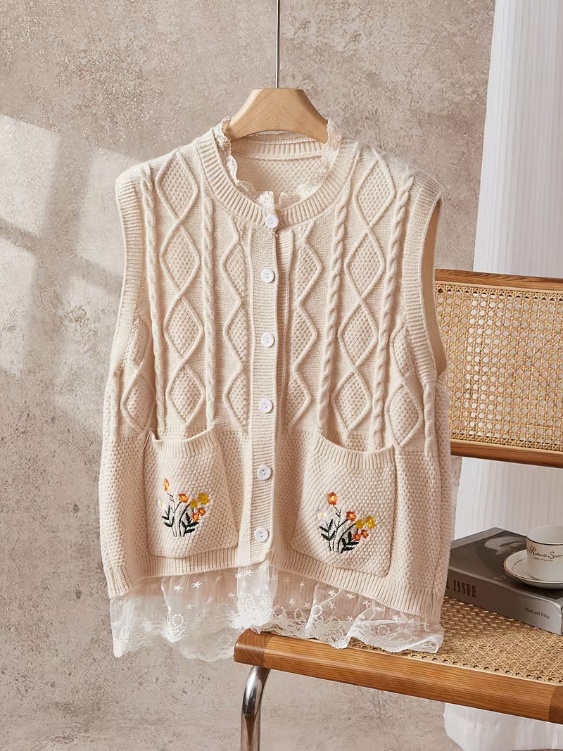 Women's Lightweight Lace- Long Sleeve Top