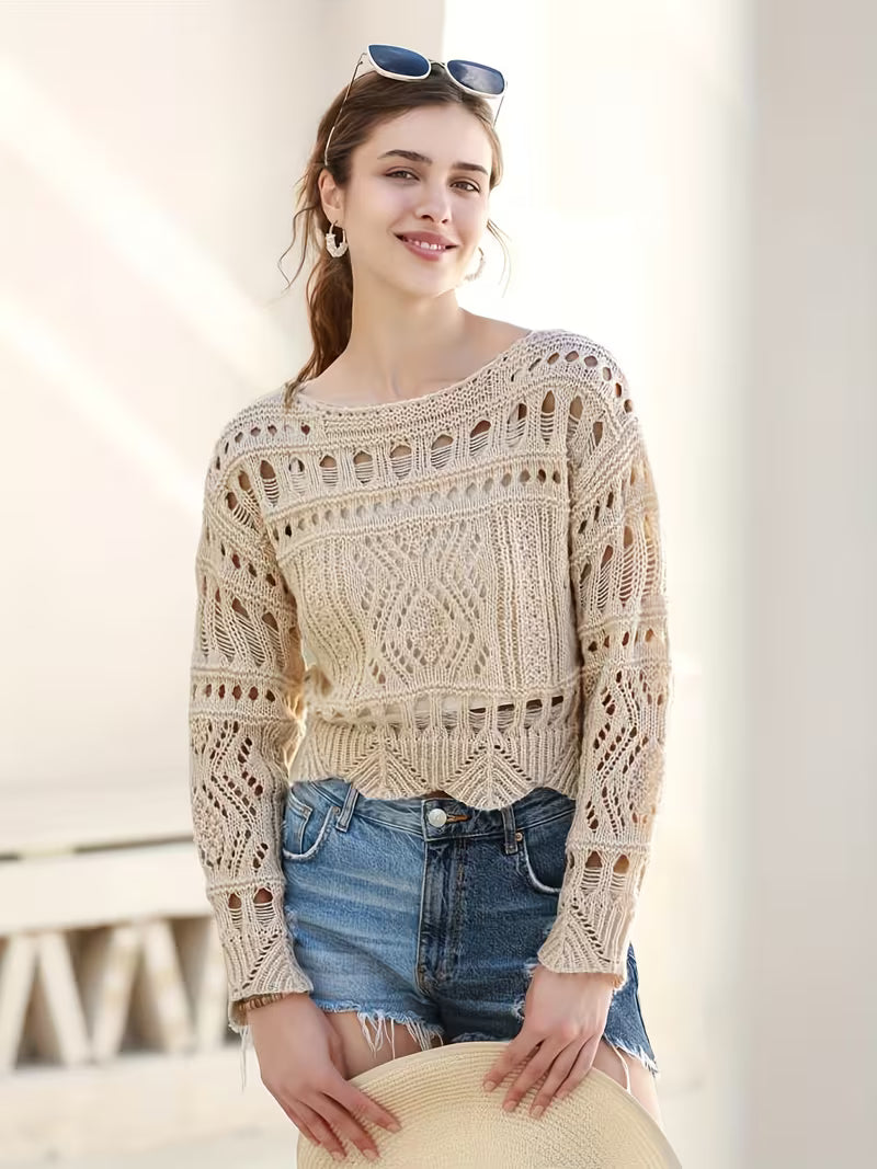 Women's Lightweight Lace- Long Sleeve Top Pack of 2 ( CRC-21)