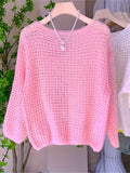 Women'S Chic Yellow Crochet Off-Shoulder Top with Long Sleeves - Lightweight Summer Blouse, Round Neck, Openwork Design, Perfect for Casual or Stylish Outfits, Casual Chic Wear | Offshoulder Fashion | Crochet Texture ( CR-24)