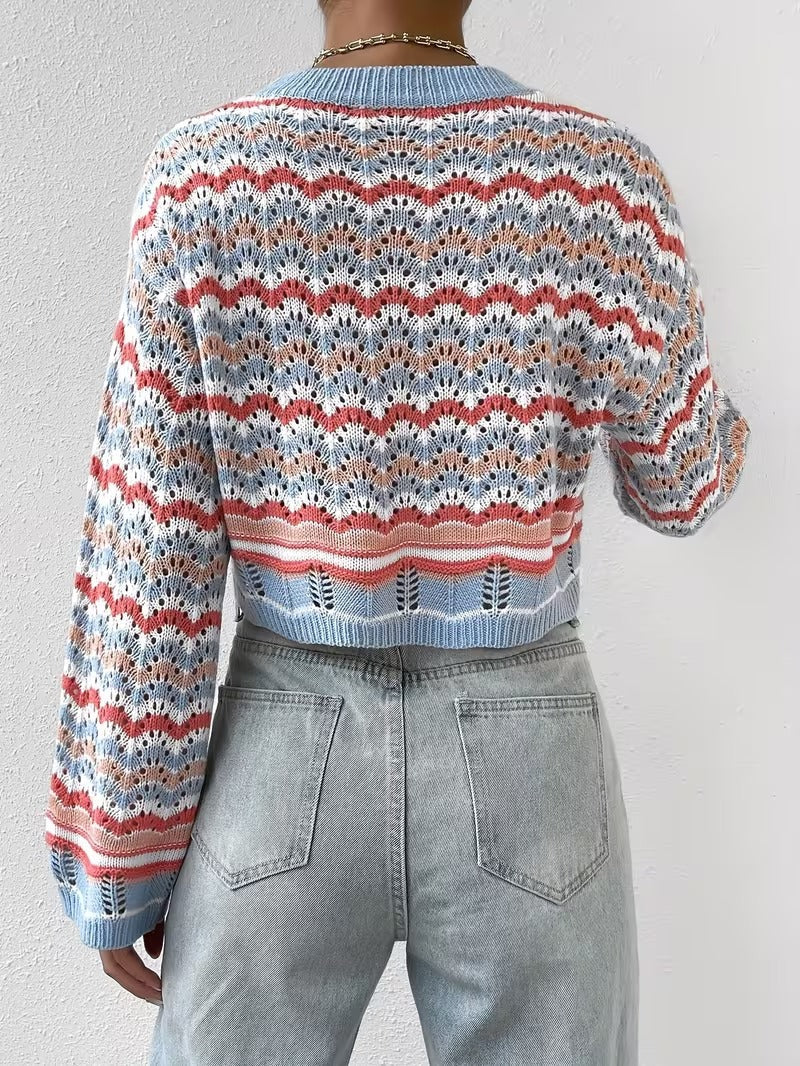 Fashion Short Color-Block Pullover ( CR-51)