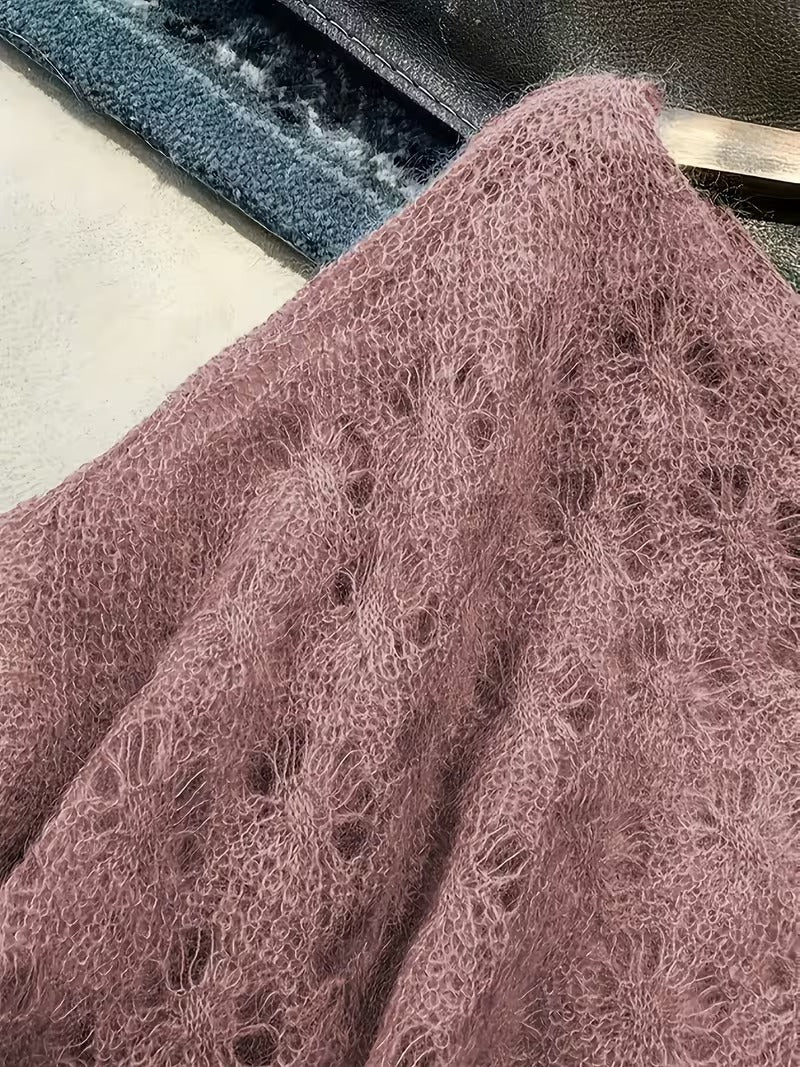 Targeted - Spring/Autumn Casual Hollow-Out Soft and Comfortable Elegant Sweater( CR-14 )