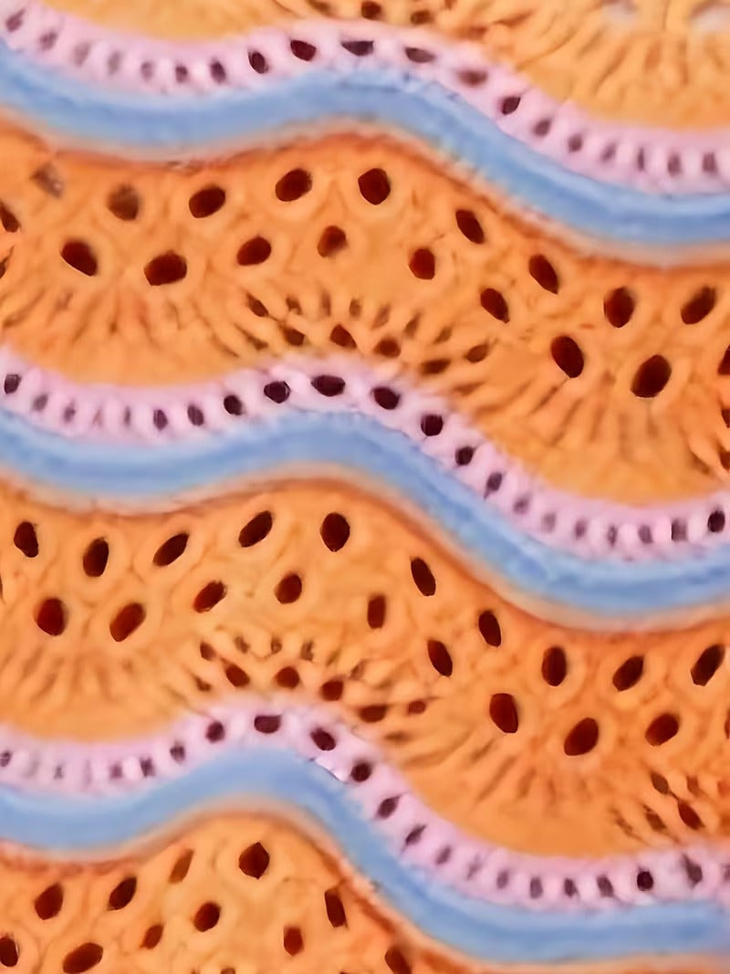 Plus Size, Plus-size Spring/autumn Casual Color-blocked Wave-pattern Flared Sleeve Cropped Sweater ( CR-45)